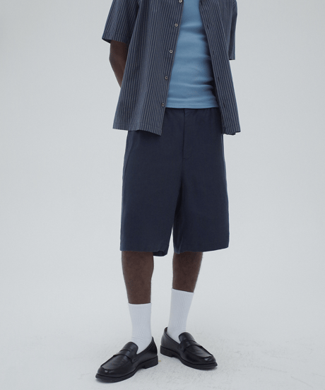 Linen Crop Shorts  / 2color