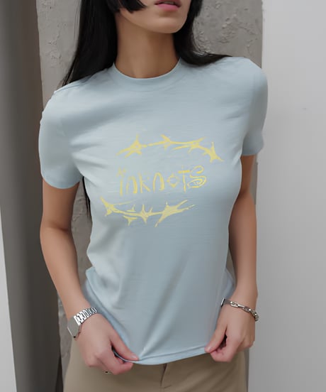 Graphic Print Slub Tee / 2color