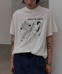 Jazz Band Graphic Oversized Tee  / 2color