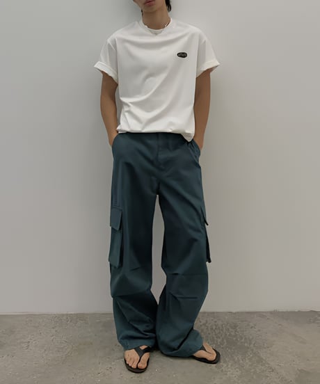 Loose Silhouette Cotton Cargo Pants