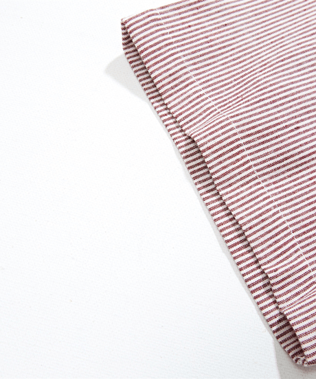Vintage Stripe Loose Short Sleeve Shirt / 3color
