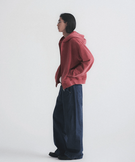 Vintage Wash Curved Seam Wide Pants / 2color