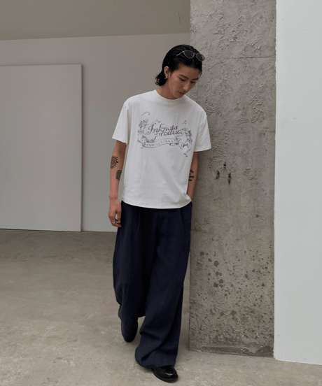 Tencel Linen Loose Wide Straight Pants / 2color