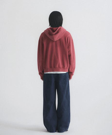 Vintage Wash Curved Seam Wide Pants / 2color