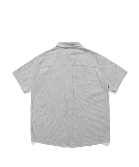 Vintage Stripe Loose Short Sleeve Shirt / 3color