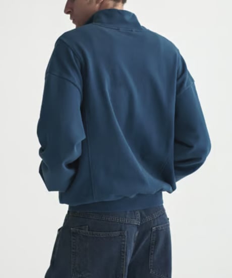 Washed Heavy Weight Half-Zip Sweatshirt / 2color
