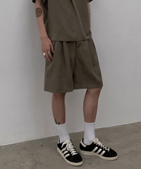 Tencel Linen Loose Wide Shorts / 2color