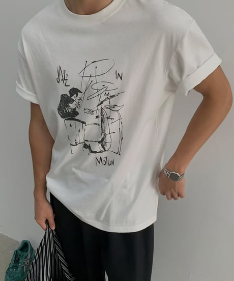 Jazz Drummer Graphic Tee / 2color
