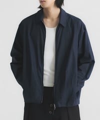 Cotton Short Collar Zip-Up Jacket / 3color