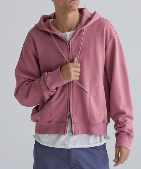 Washed Heavyweight Full-Zip Hoodie