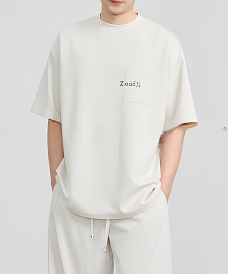 Chest Pocket Loose Short Sleeve T-shirt / 3color