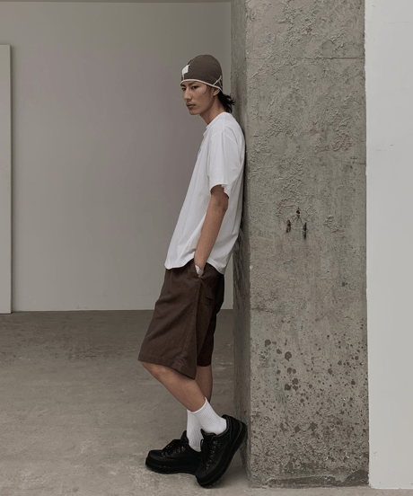 Linen Crop Shorts  / 2color