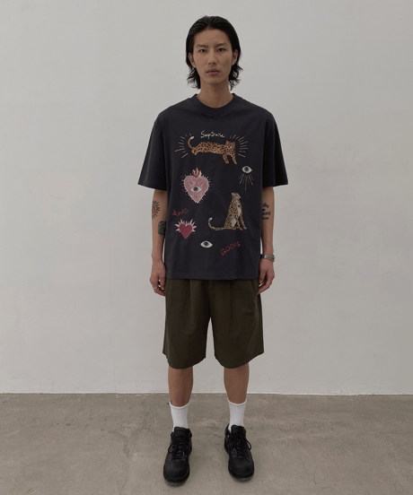 Ease Cotton Lyocell Wide Shorts / 2color
