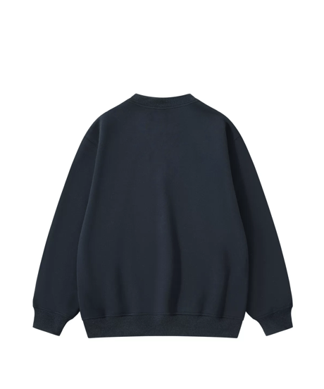 Vintage Letter Embroidery Sweatshirt / 3color