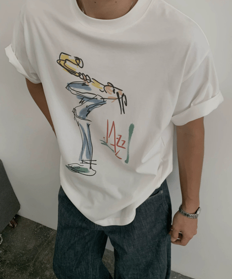 Jazz Musician Graphic Tee / 2color