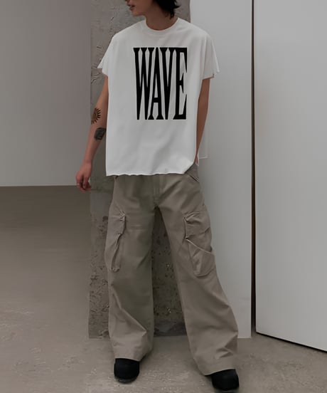 WAVE Graphic Loose Sleeveless Tee  / 2color