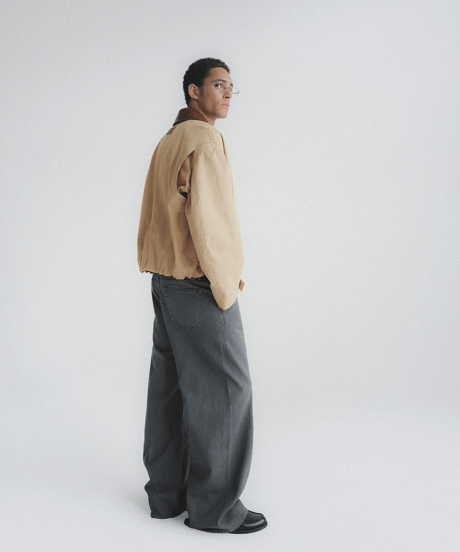 Faded Vintage Straight Denim Pants
