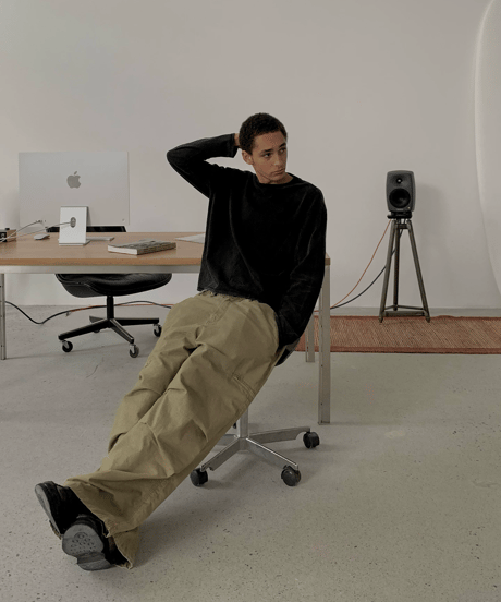 Hidden Check Cargo Pants / 2color