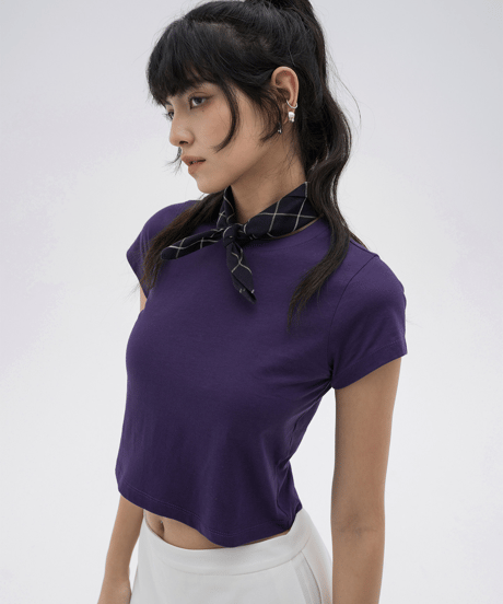 Cropped Basic Tee / 4color