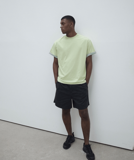 Colorblock Layered Sun Tee  / 2color