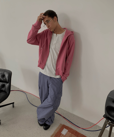 Washed Heavyweight Full-Zip Hoodie