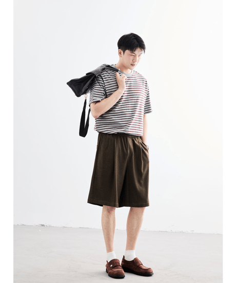 Pleated Loose Fit Easy Shorts / 4color
