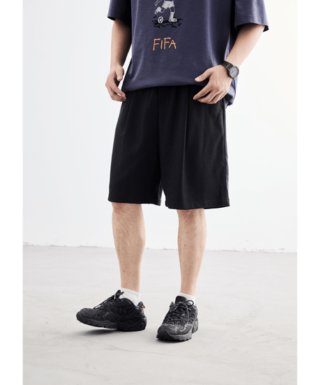Pleated Loose Fit Easy Shorts / 4color