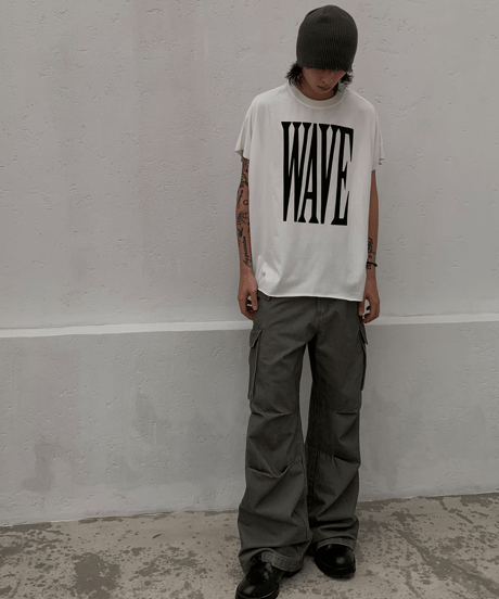 Vintage Wash Wide Cargo Pants  / 2color