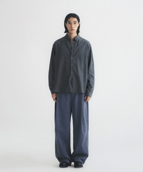Oversized Casual Button-Down Denim Shirt
