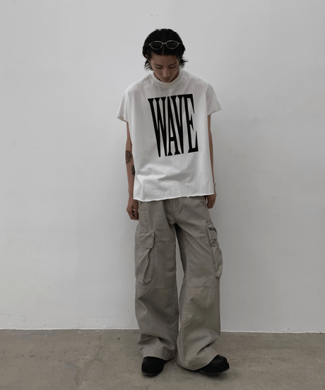 Vintage Wash Loose Cargo Pants / 2color