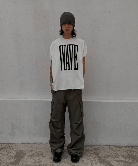 Vintage Wash Wide Cargo Pants  / 2color