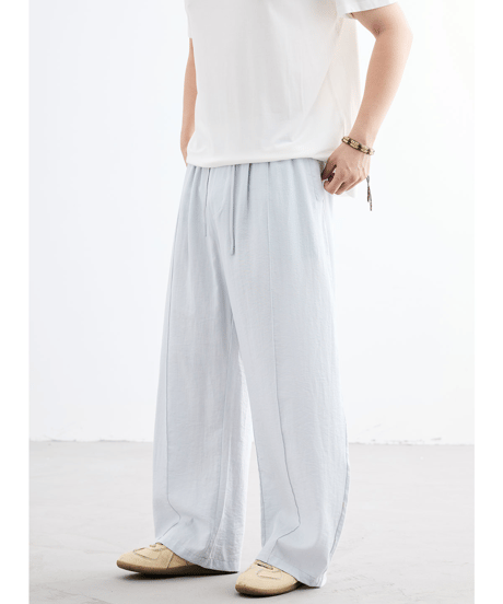 Front Pleated Wide Easy Pants / 3color