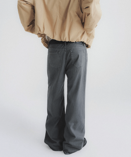 Faded Vintage Straight Denim Pants