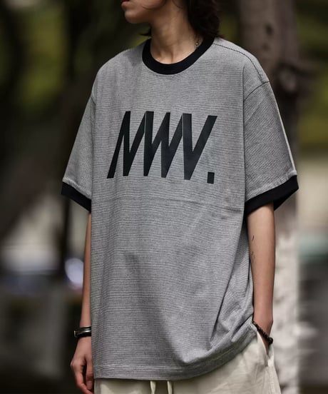 MW Logo Border Ringer Tee