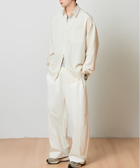 Loose Linen Blend Long Sleeve Shirt