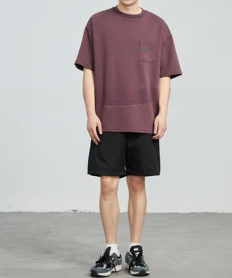 Chest Pocket Loose Short Sleeve T-shirt / 3color