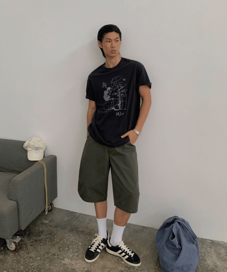 Washed Cargo Shorts