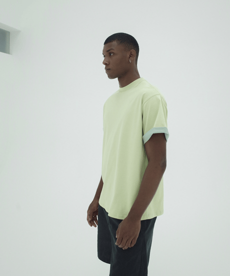 Colorblock Layered Sun Tee  / 2color