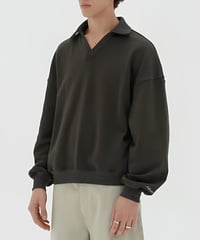 V-Neck Pullover Sweatshirt / 2color