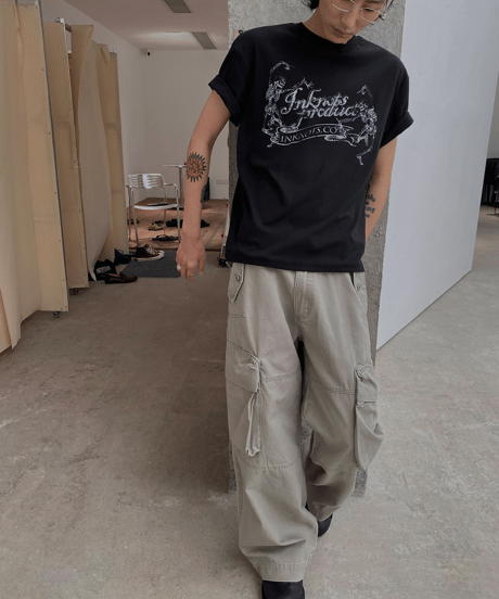 Vintage Wash Loose Cargo Pants / 2color