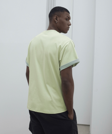 Colorblock Layered Sun Tee  / 2color