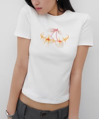Cherry Graphic Crop Tee / 2color