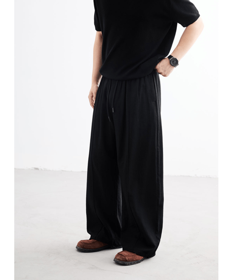 Front Pleated Wide Easy Pants / 3color