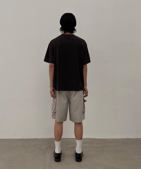 Washed Loose Cargo Shorts / 2color