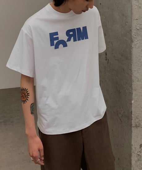 Letters Flocked Graphic Tee  / 2color