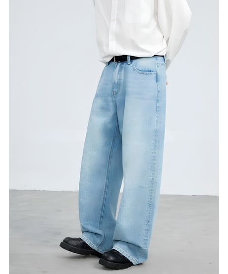 Vintage Wide Straight Denim Pants