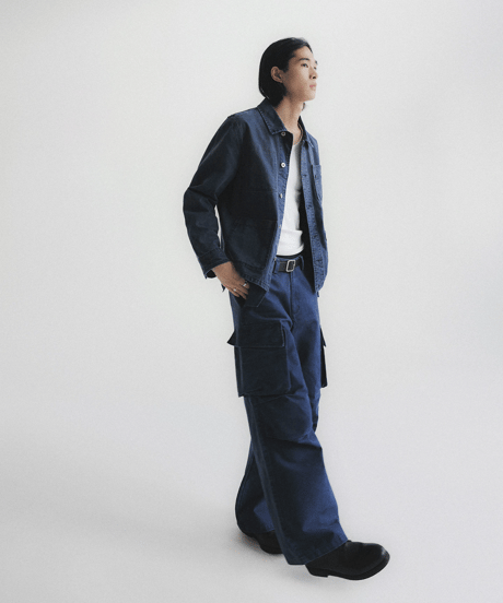 Washed Denim Work Jacket