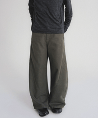 Curved Silhouette Work Pants