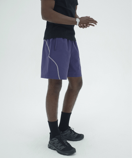 Contrast Stitch Shorts  / 2color