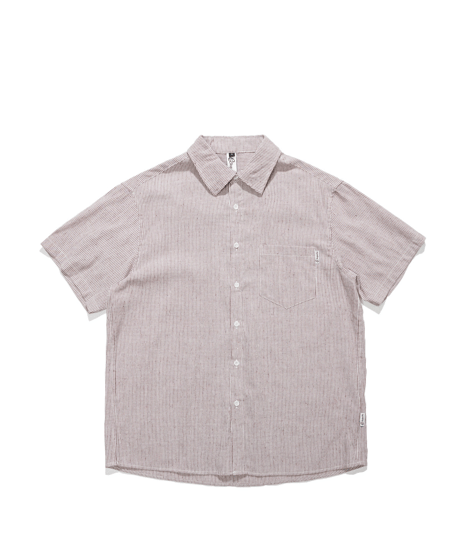 Vintage Stripe Loose Short Sleeve Shirt / 3color